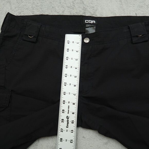 CQR Tactical Pants Women's Size 16R Black Mid-Rise Cargo Straight 29.5" Inseam - Picture 7 of 15